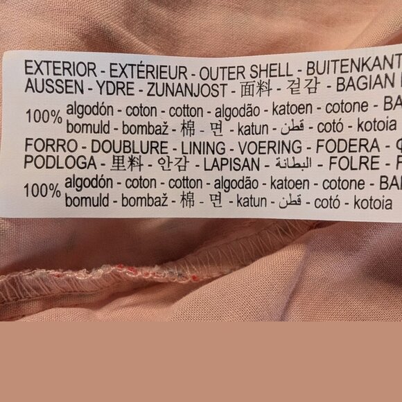 Zara, Cold Shoulder Balloon Sleeve Floral Top, Pink w red/blue print, Sz 11 - 12 - Picture 6 of 9